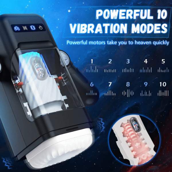 Heating Robot Masturbation Game Cup for Men Automatic Thrusting Vibrator Real Vagina Sex Toy Male Masturbators with Phone Holder - Image 2