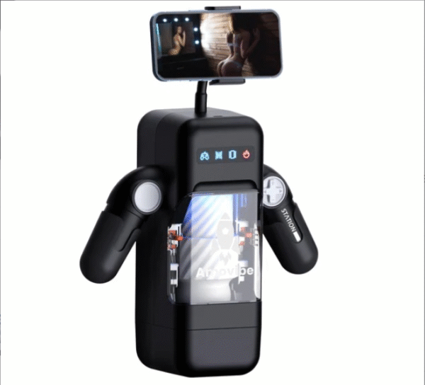 Heating Robot Masturbation Game Cup for Men Automatic Thrusting Vibrator Real Vagina Sex Toy Male Masturbators with Phone Holder - Image 4