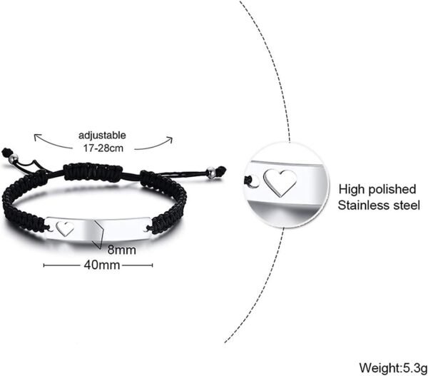 Dacida Matching Couples Bracelets for Women Men Long Distance Bracelets for Couples His Hers Bracelets Relationship Bracelets Anniversary Christmas Birthday Gifts - Image 34
