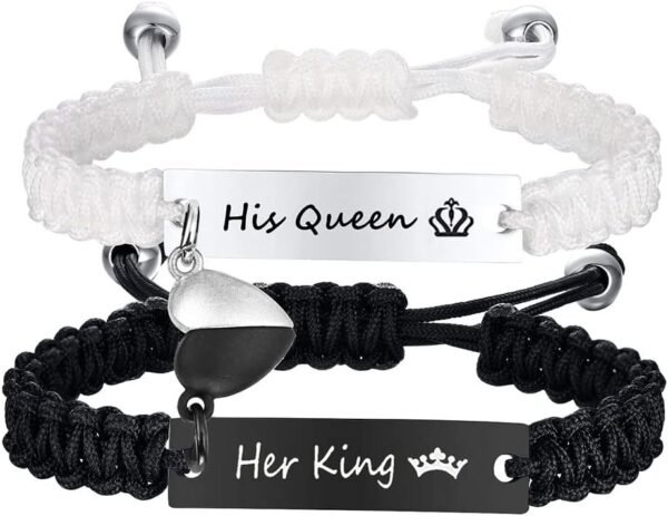 Dacida Matching Couples Bracelets for Women Men Long Distance Bracelets for Couples His Hers Bracelets Relationship Bracelets Anniversary Christmas Birthday Gifts - Image 43