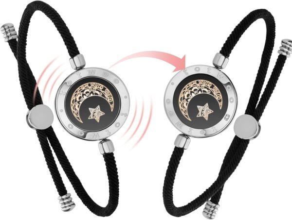 Dacida Long Distance Touch Bracelets for Couples, Vibration & Light up for Love Couples Bracelets | Long Distance Relationship Gifts for Girlfriend Bluetooth Pairing Jewelry - Image 20