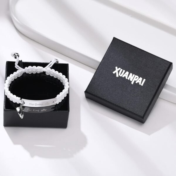 Dacida Matching Couples Bracelets for Women Men Long Distance Bracelets for Couples His Hers Bracelets Relationship Bracelets Anniversary Christmas Birthday Gifts - Image 42