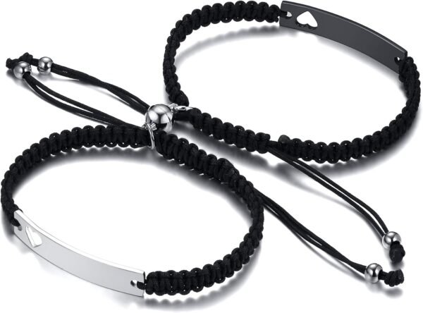 Dacida Matching Couples Bracelets for Women Men Long Distance Bracelets for Couples His Hers Bracelets Relationship Bracelets Anniversary Christmas Birthday Gifts - Image 32