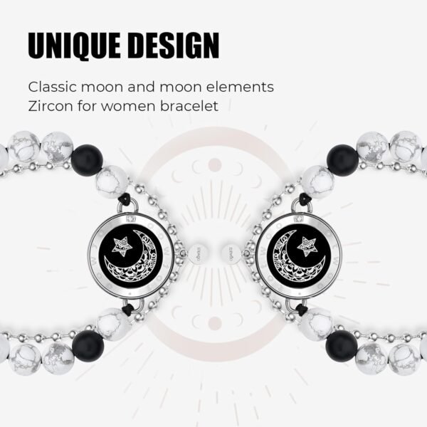 Dacida Long Distance Touch Bracelets for Couples, Vibration & Light up for Love Couples Bracelets | Long Distance Relationship Gifts for Girlfriend Bluetooth Pairing Jewelry - Image 29