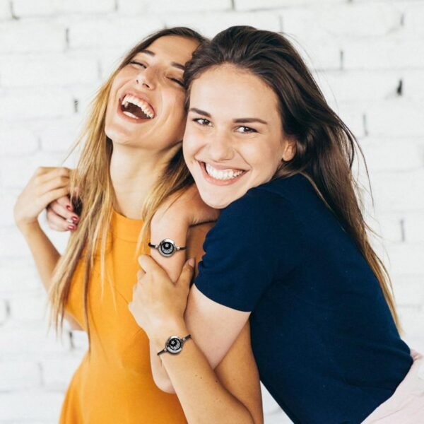 Dacida Long Distance Touch Bracelets for Couples, Vibration & Light up for Love Couples Bracelets | Long Distance Relationship Gifts for Girlfriend Bluetooth Pairing Jewelry - Image 24
