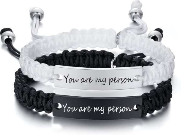 Dacida Matching Couples Bracelets for Women Men Long Distance Bracelets for Couples His Hers Bracelets Relationship Bracelets Anniversary Christmas Birthday Gifts - Image 25