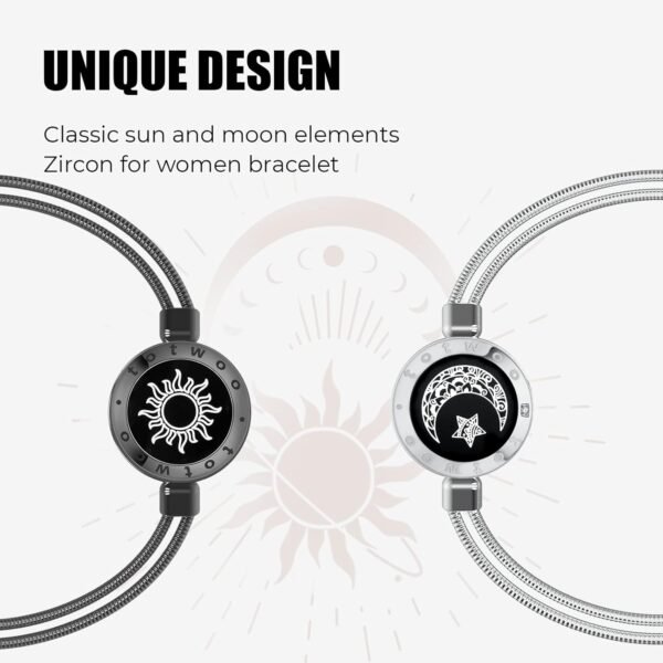 Dacida Long Distance Touch Bracelets for Couples, Vibration & Light up for Love Couples Bracelets | Long Distance Relationship Gifts for Girlfriend Bluetooth Pairing Jewelry - Image 16
