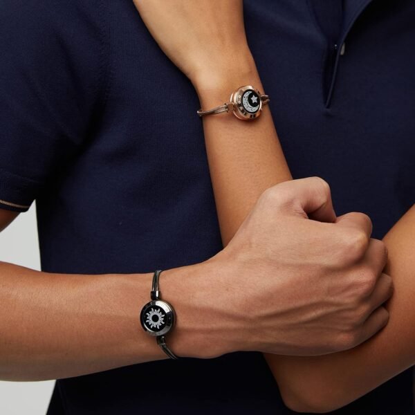 Dacida Long Distance Touch Bracelets for Couples, Vibration & Light up for Love Couples Bracelets | Long Distance Relationship Gifts for Girlfriend Bluetooth Pairing Jewelry - Image 49